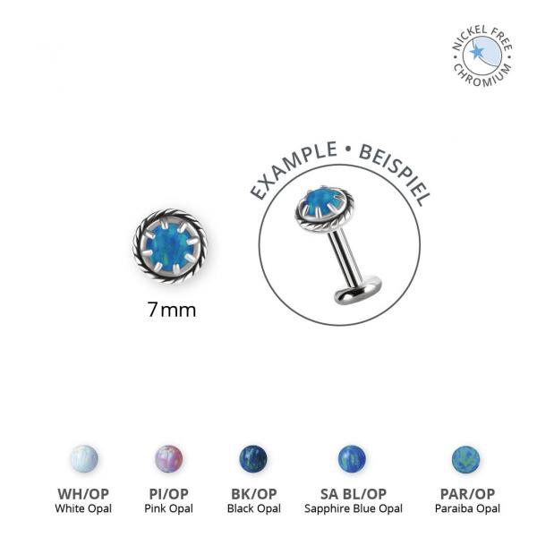 CoCr NF INTERNAL MICRO ATTACHMENTS SET W. LAB CREATED OPALS