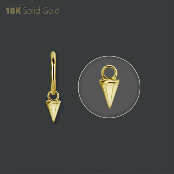 18K GOLD SPIKE CHARM