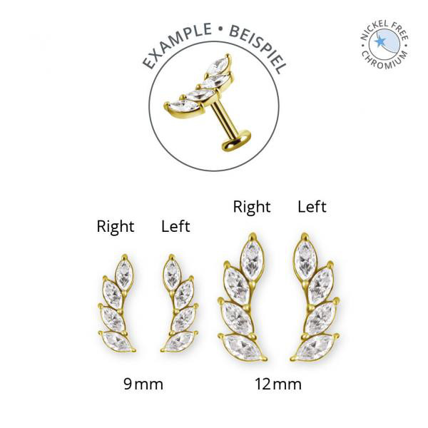 GOLD PVD CoCr NF THREADLESS ATTACHMENT SET W. PREMIUM ZIRCONIA