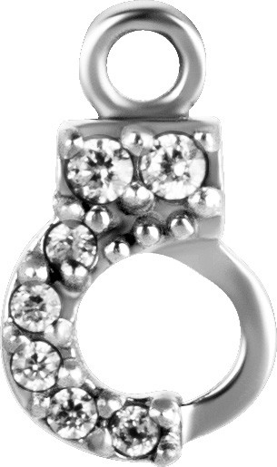 SS316L CHARM FOR HINGE SEGMENT RING (HANDCUFF)