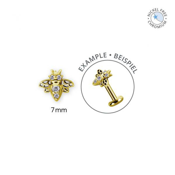 GOLD PVD CoCr NF THREADLESS ATTACHMENT SET W. PREMIUM ZIRCONIA