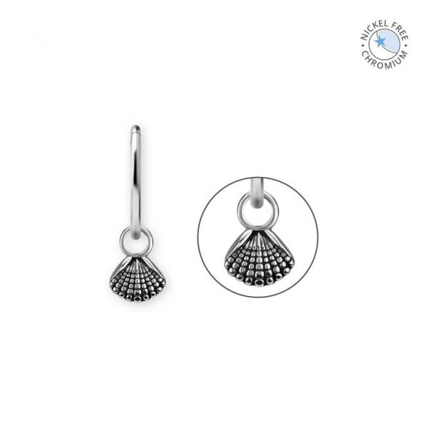 CoCr NF SEASHELL CHARMS FOR HINGED RINGS