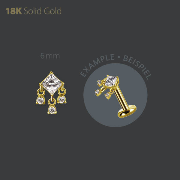 18K GOLD INTERNAL MICRO ATTACHMENT SET W. PREMIUM ZIRCONIA