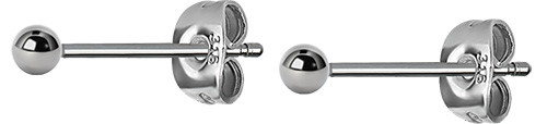 SS316L BALL EARSTUDS (PAIR)
