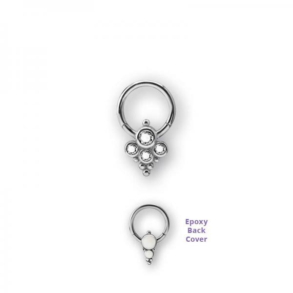 SS316L CLUSTER STYLE CLICKER W. EPOXY BACK COVER