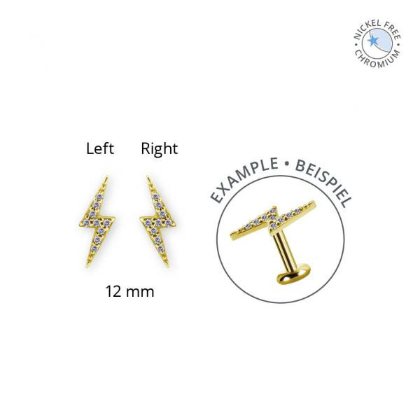 GOLD PVD CoCr NF THREADLESS ATTACHMENT SET W. PREMIUM ZIRCONIA