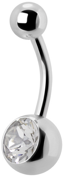 SS316L SINGLE JEWELLED BANANAS