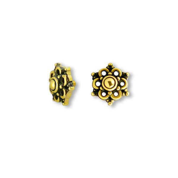24K GOLD PVD SS316L ATTACHMENT TRIBAL DESIGN FLOWER