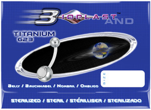 STERELIZED BIOPLAST JEWELLED TITANIUM BANANA