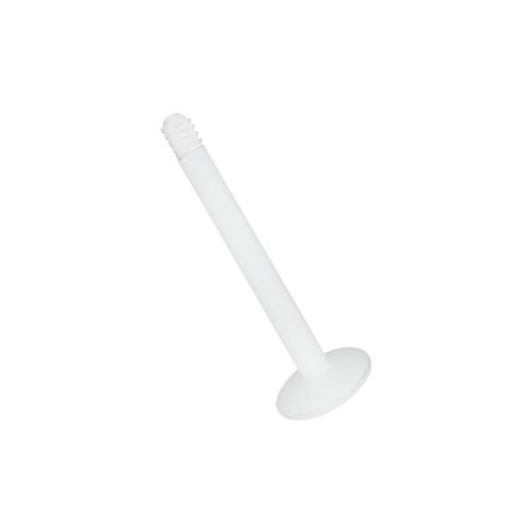 BIOPLAST LABRET PIN WITH MOLDED THREADS