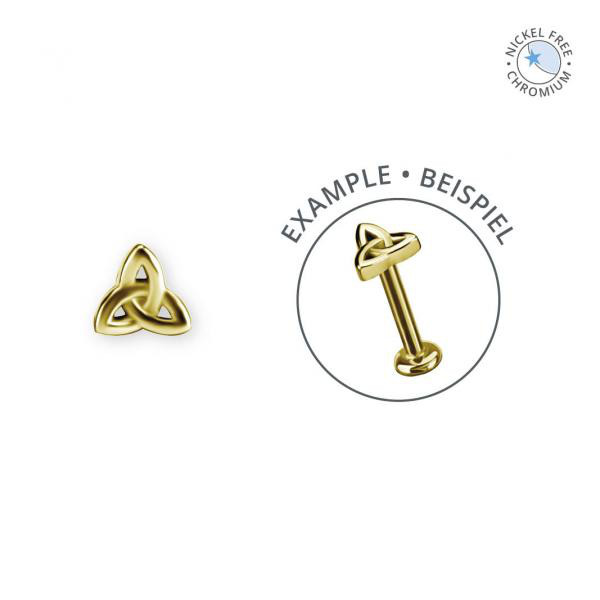 18K GOLD PVD CoCr NF INTERNAL MICRO CELTIC TRINITY ATTACHMENT