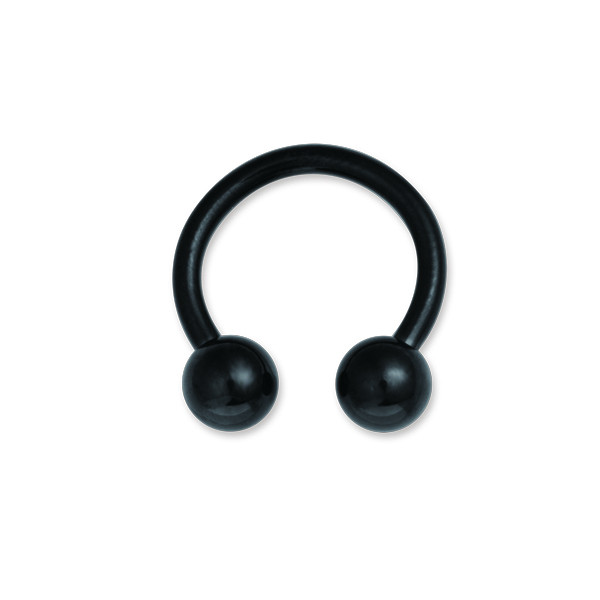 BLACK PVD SS316L CIRCULAR BARBELLS