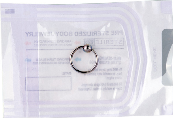 STERILIZED TITANIUM BALL CLOSURE RINGS (10PC/PACK)