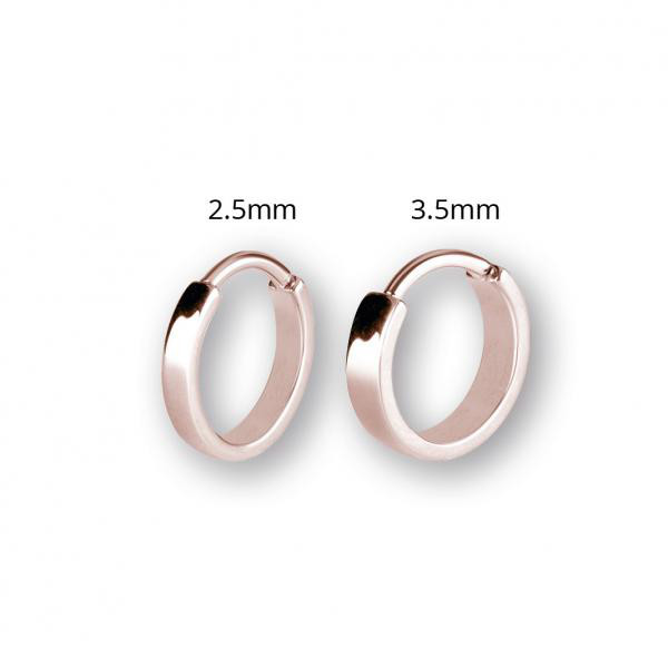 ROSE GOLD PVD SS316L HINGED RING (FLAT STYLE)