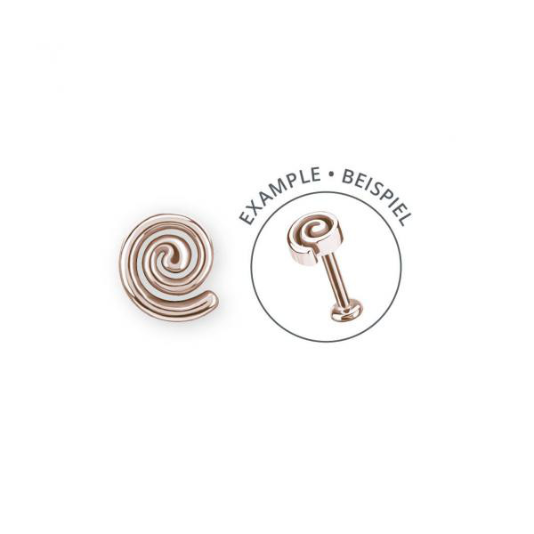 ROSE GOLD PVD SS316L THREADLESS SPIRAL-REENA'S WISH ATTACHMENT