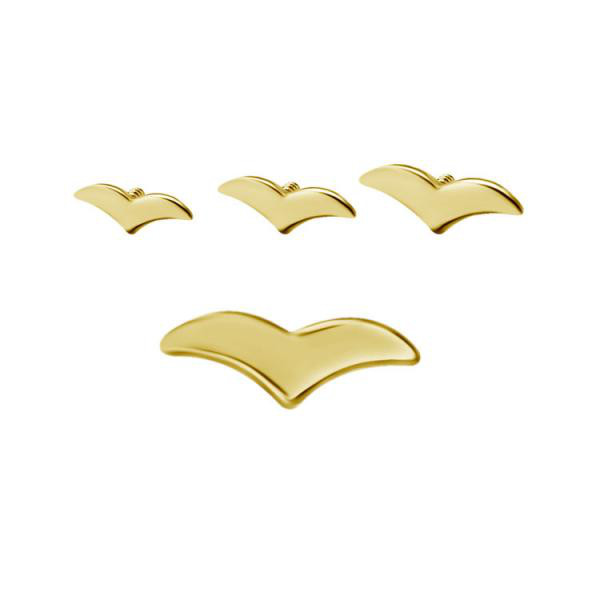 24K GOLD PVD TITANIUM INTERNAL MICRO ATTACHMENT (BIRD)