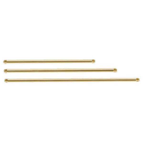 24K GOLD PVD TITANIUM BARBELL PINS