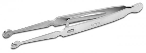 LABRET TWEEZERS WITH LOCK 4 1/2" (11.5CM)