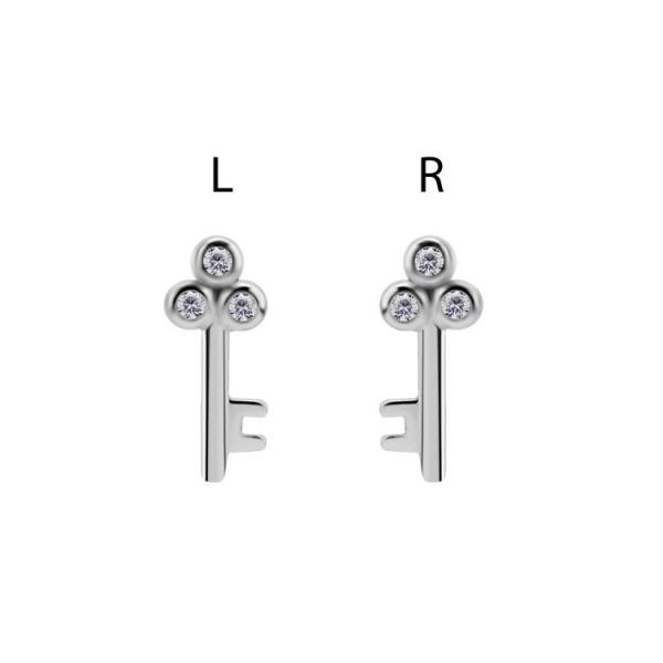 SS316L MICRO KEY ATTACHMENT SET W. CUBIC ZIRCONIA