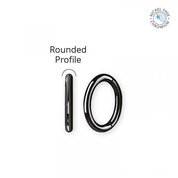 BLACK PVD CoCr NF OVAL BELLY CLICKER (ROUNDE PROFILE)