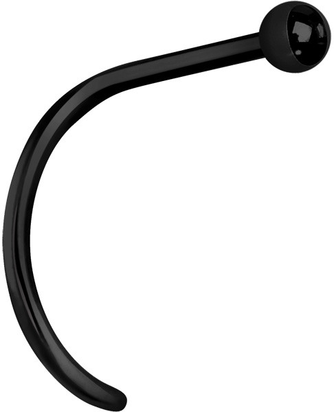 BLACK PVD SS316L CURVED NOSESTUDS (BALL)