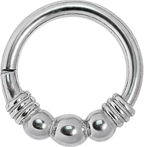 SS316L HINGED RING (3 BALLS)