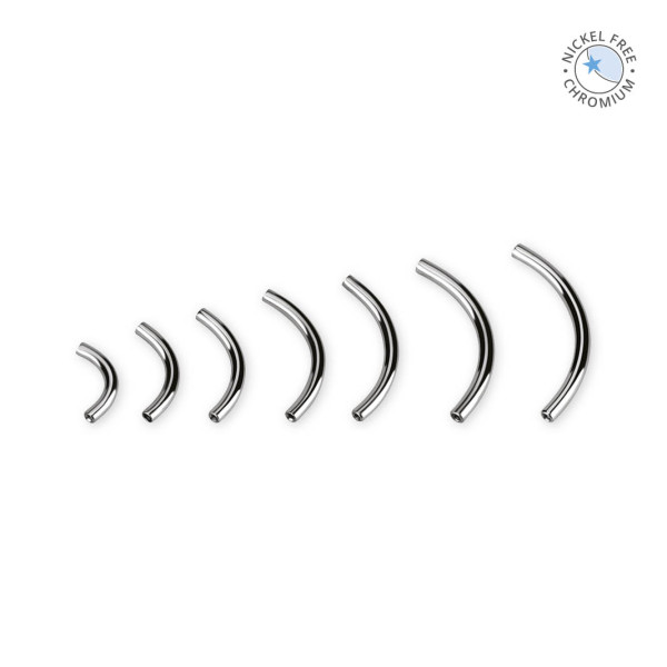 CoCr PVD TITANIUM INTERNAL BANANA PIN FOR FLOATING NAVEL (0.8MM BOTH SIDES)