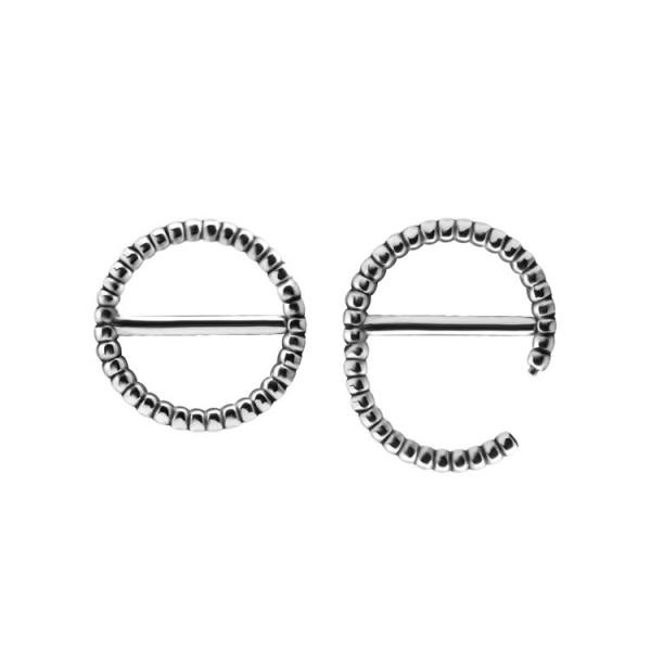 SS316L NIPPLE DOUBLE CLICKER OXIDIZED GRANULATION DESIGN