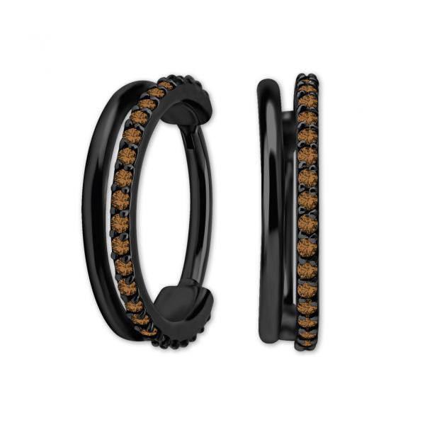 BLACK PVD SS316L DOUBLE CLICKER SET W. PREMIUM ZIRCONIA