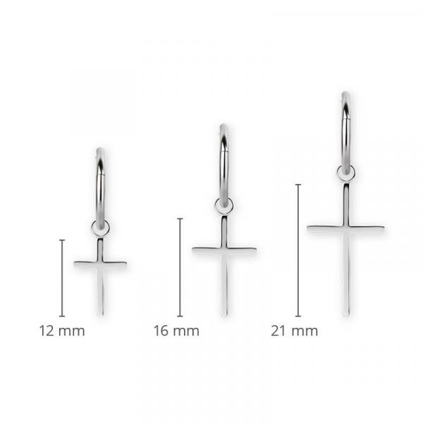 SS316L CROSS CHARM FOR HINGED SEGMENT RINGS