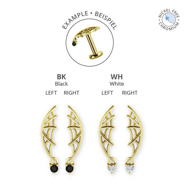 18K GOLD PVD CoCr NF INTERNAL MICRO ATTACHMENT SET W. PREMIUM ZIRCONIA