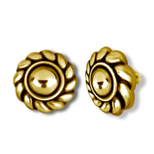 24K GOLD PVD SS316L MICRO ATTACHMENT (TRIBAL)