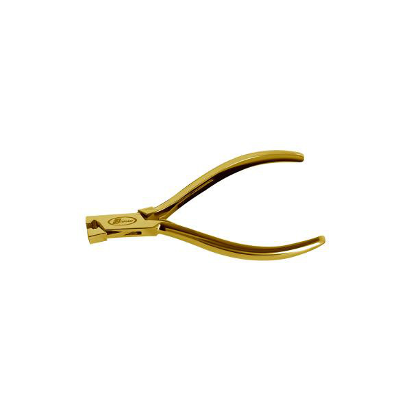 GOLD PVD BIOPLAST PLIERS (FOR 1.2 AND 1.6) (ALL STEEL/AUTOCLAVABLE)