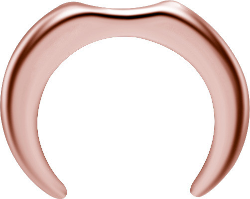 ROSE GOLD PVD SS316L SEPTUM PINCHER HORSESHOE SHOPED (FLAT TOP)