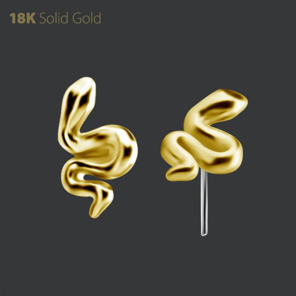18K GOLD THREADLESS SNAKE ATTACHMENT