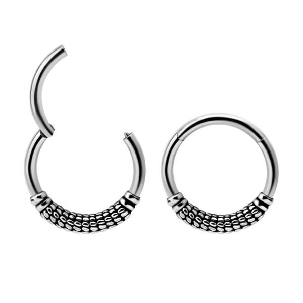 SS316L ETHNIC HINGED CLICKERS