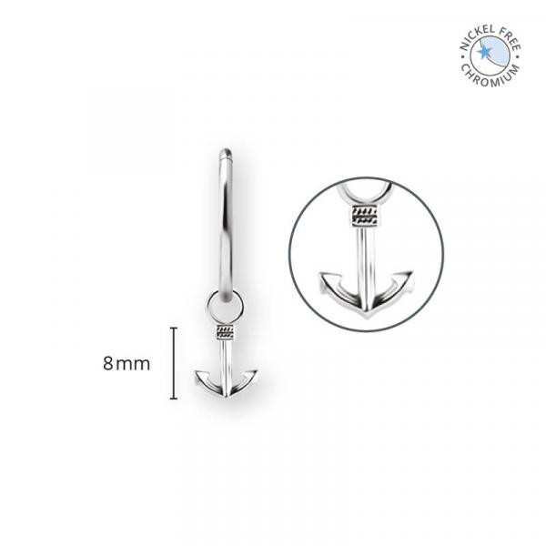 CoCr NF ANCHOR CHARMS FOR HINGED RINGS SET W.PREMIUM ZIRCONIA