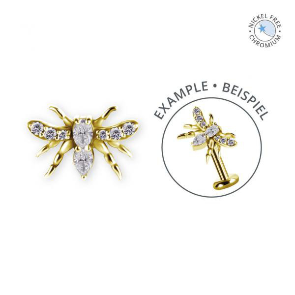 18K GOLD PVD CoCr NF INTERNAL MICRO ATTACHMENT SET W. PREMIUM ZIRCONIA