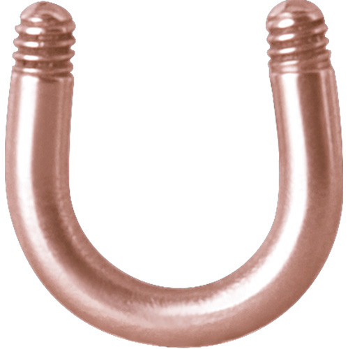 ROSE GOLD PVD SS316L MICRO U SHAPE BARBELL PINS