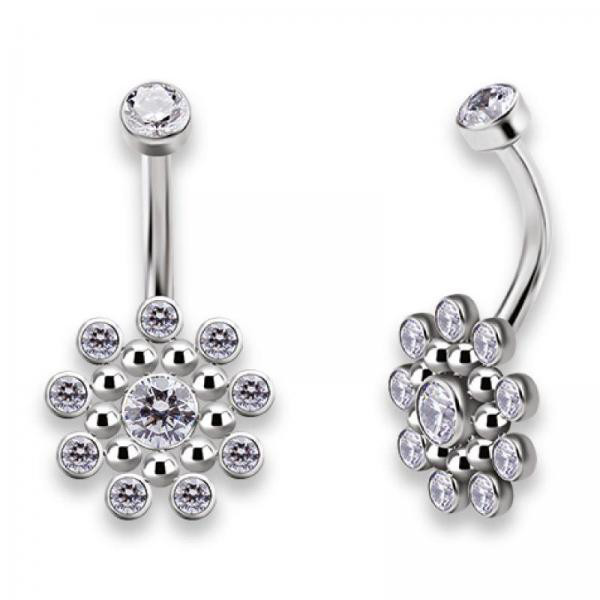 TITANIUM INTERNAL CLUSTER BELLY BANANA SET WITH PREMIUM ZIRCONIA