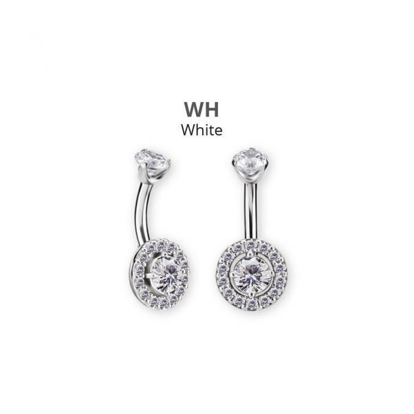 SS316L INTERNAL DOUBLE JEWELLED BANANAS SET W. PREMIUM ZIRCONIA