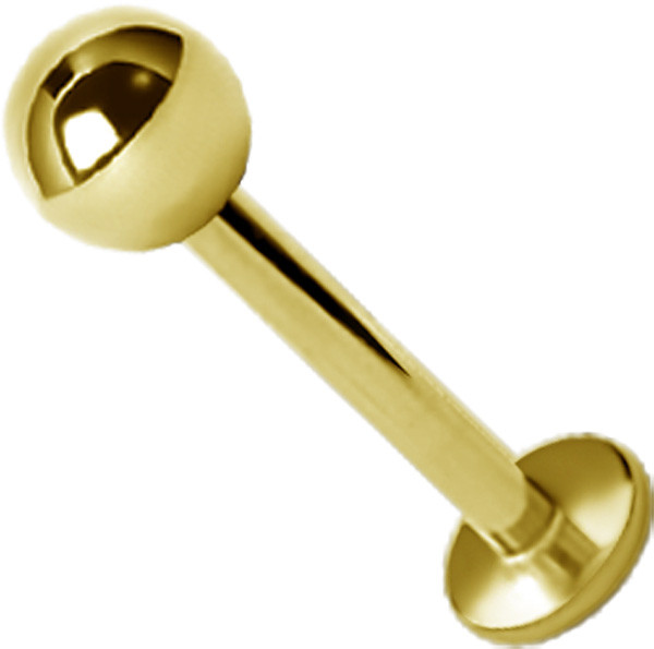 24K GOLD PVD TITANIUM LABRETS