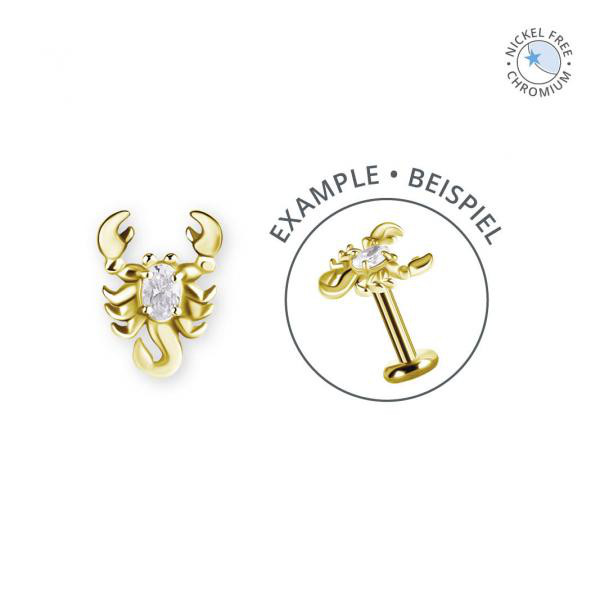 18K GOLD PVD CoCr NF INTERNAL MICRO ATTACHMENT SET W. PREMIUM ZIRCONIA