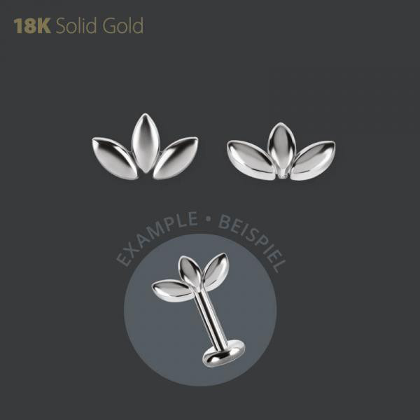 18K WHITE GOLD INTERNAL MARQUISE FAN MCRO ATTACHMENT