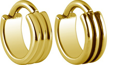 24K GOLD PVD SS316L HINGED RING (3 RINGS)
