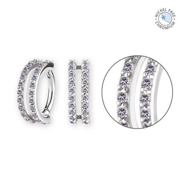 CoCr NF HINGED OVAL ROOK CLICKER SET W. PREMIUM ZIRCONIA