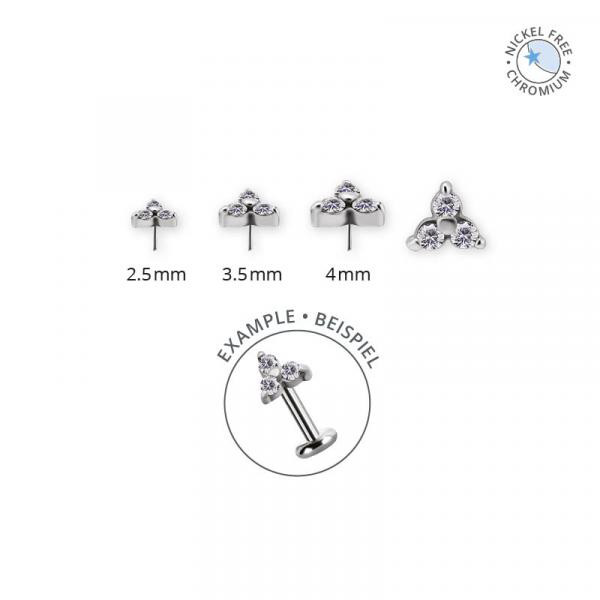 CoCr NF THREADLESS TRINITY ATTACHMENT SET W. PREMIUM ZIRCONIA