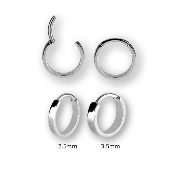 SS316L HINGED RING (FLAT STYLE)