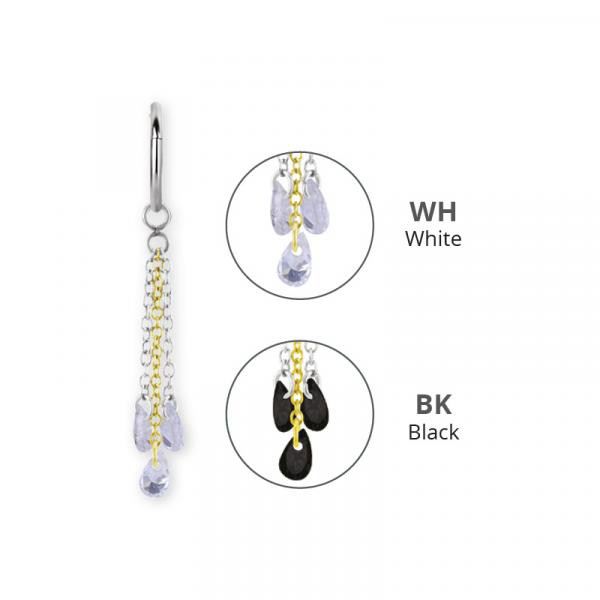 SS316L CHAIN CHARM FOR HINGED SEGMENT RINGS