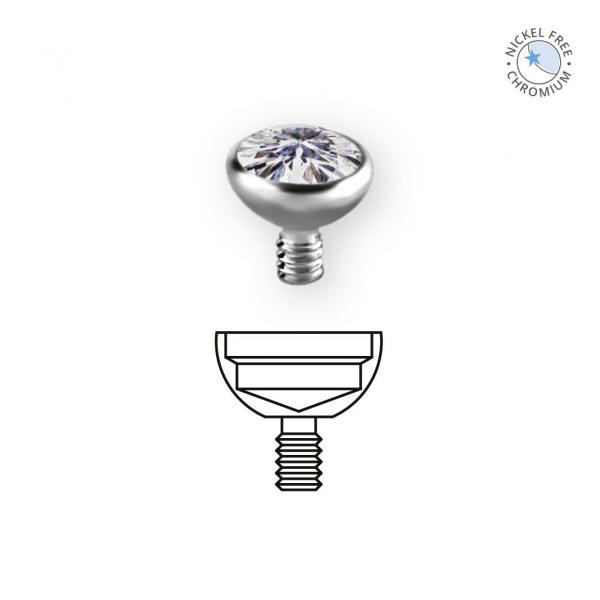 CoCr PVD TITANIUM JEWELLED BALL SET W.PREMIUM ZIRCONIA